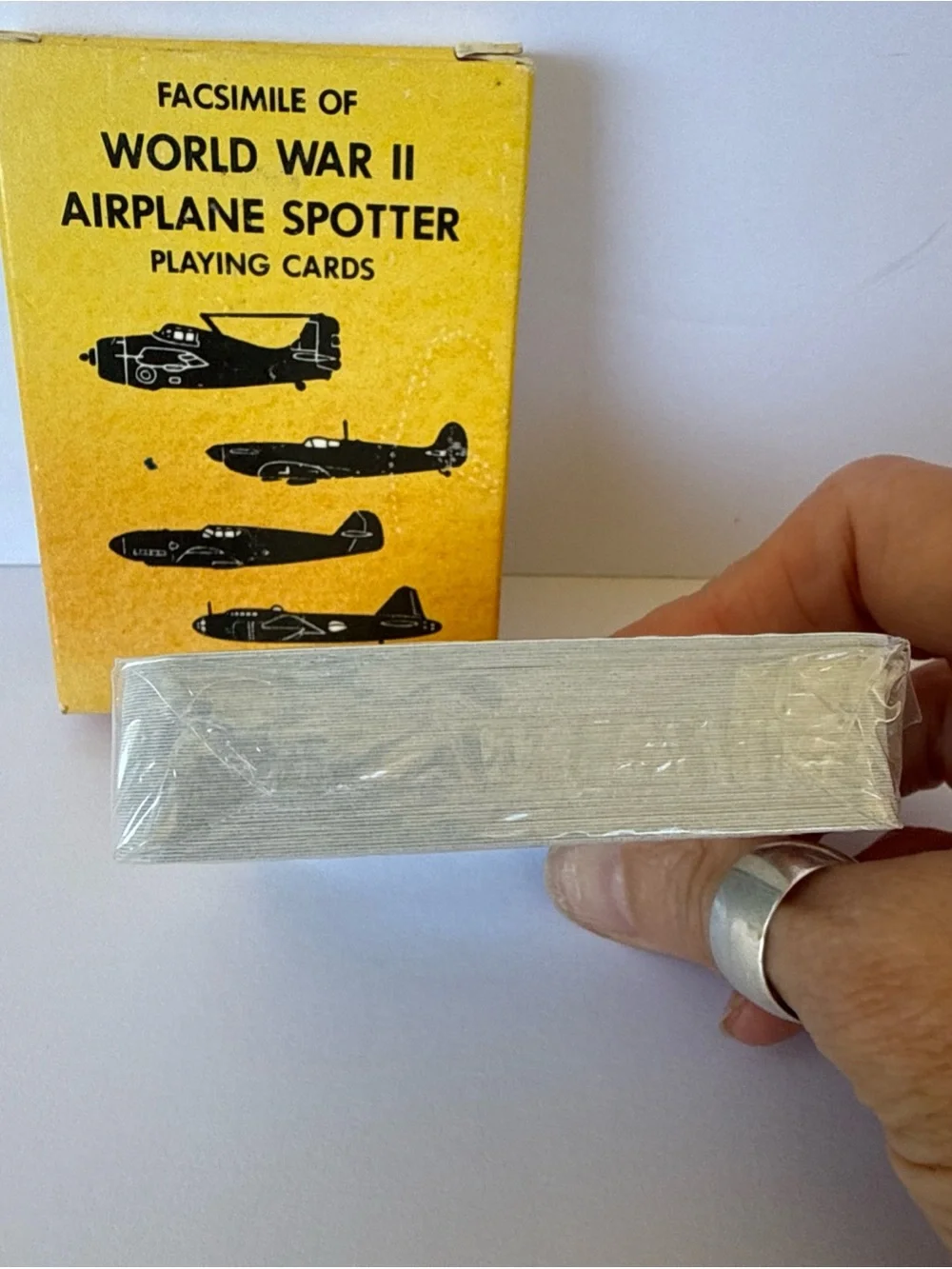 World War II Airplane Spotter Playing Cards - New in box VTG
